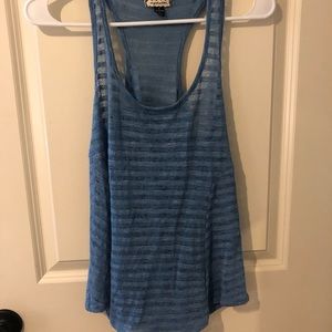 Blue racerback tank